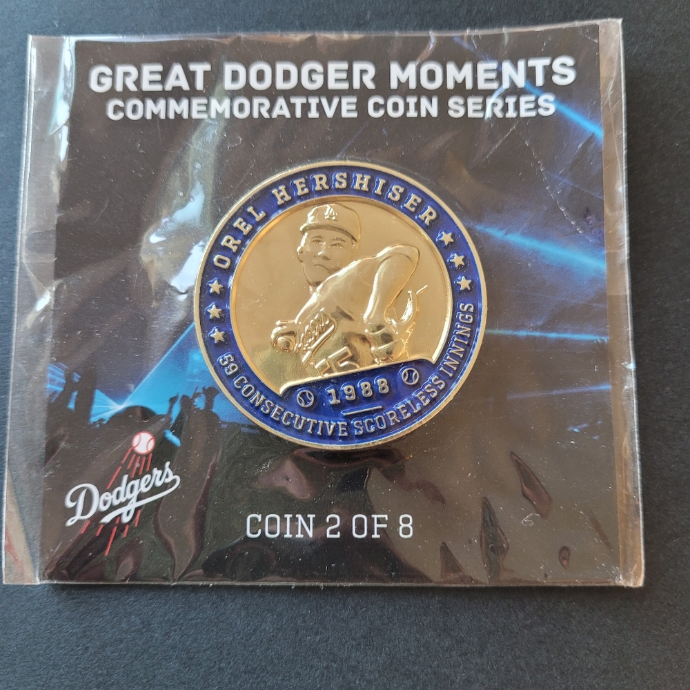 Dodgers commemorative coin Orel Hershiser